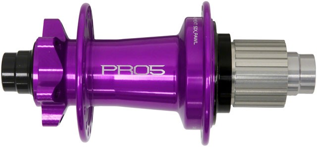 Hope Pro 5 Rear Hub - 12 x 148mm, 6-Bolt, Micro Spline, Purple, 32H 1