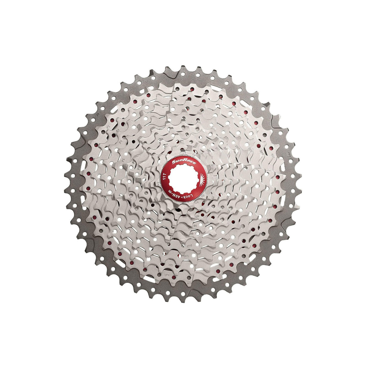 Sunrace CSMX8 Wide Range 11-Speed Cassette 11-46T Silver MTB Mountain 11sp 1