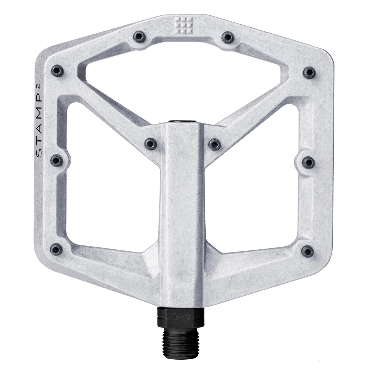 Crank Brothers Stamp 2 Pedals - Platform Aluminum 9/16 Raw Silver Large 1