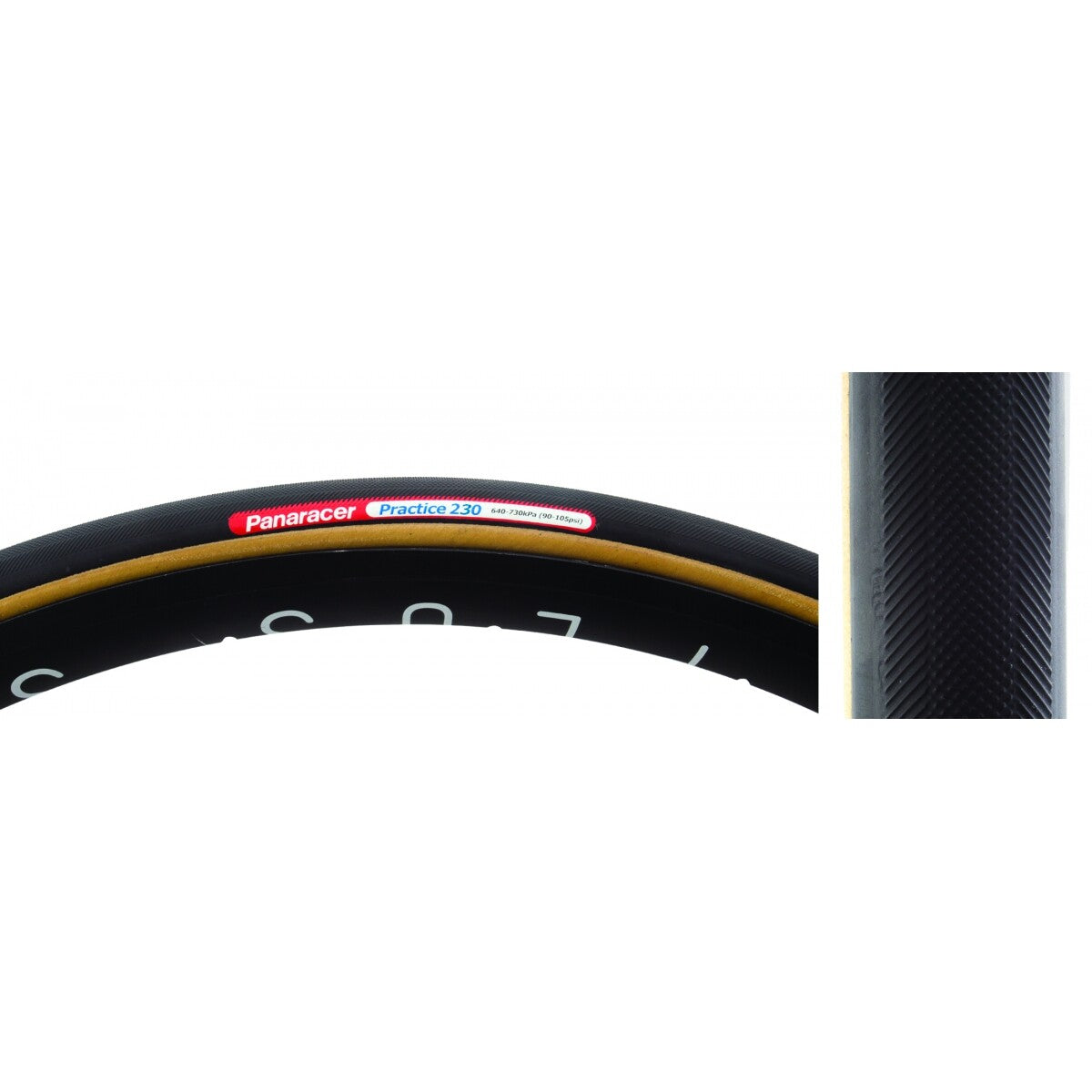 Panaracer Practice 650c Tubular Tire 650x21C Black/Amber 42mm Presta Valve 1