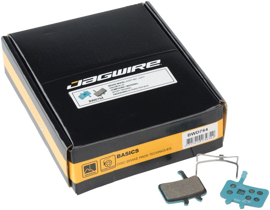 Jagwire Sport Organic Disc Brake Pads - For Avid BB7 and Juicy, Bulk Box of 25 1