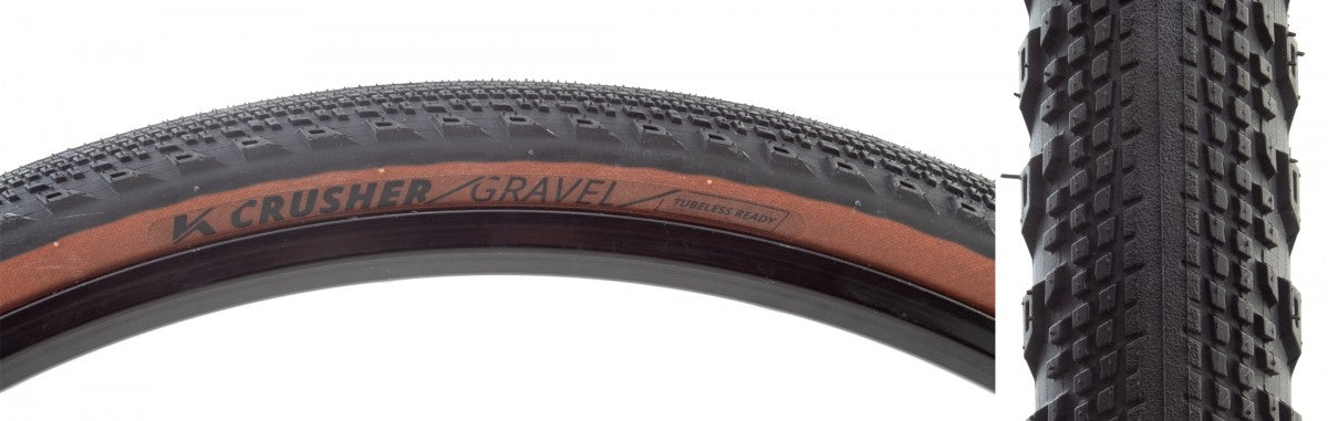 2 Pack Kenda Crusher Gravel 700x40 Tubeless Tires Bk/Csk GCT Casing 2