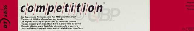 DT Swiss Competition Spoke: 2.0/1.8/2.0mm, 193mm, J-bend, Silver, Box of 100 1