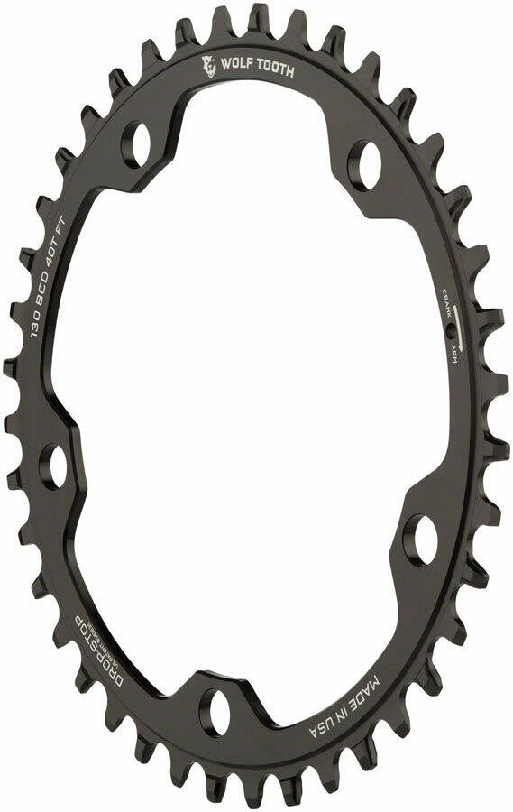Wolf Tooth Components 130 BCD Road and Cyclocross Chainring - 40t 5-Bolt 1