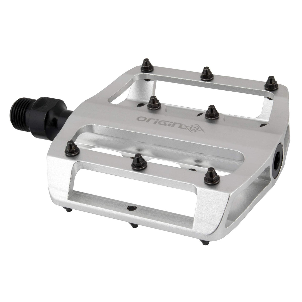 Origin8 Rascal XS Platform Pedals, 9/16", Silver 1