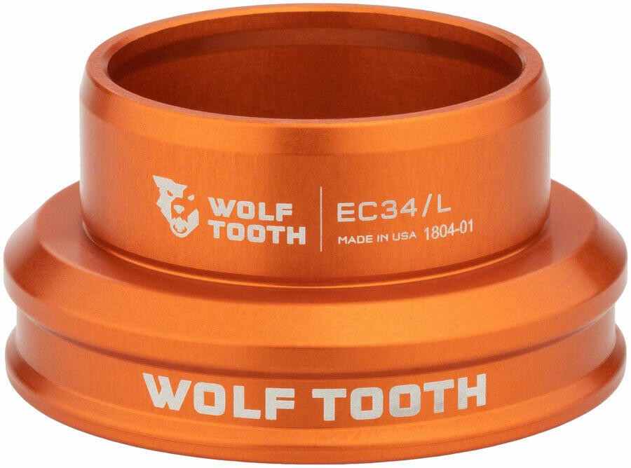 Wolf Tooth Components EC34/30 Lower Headset Orange 1
