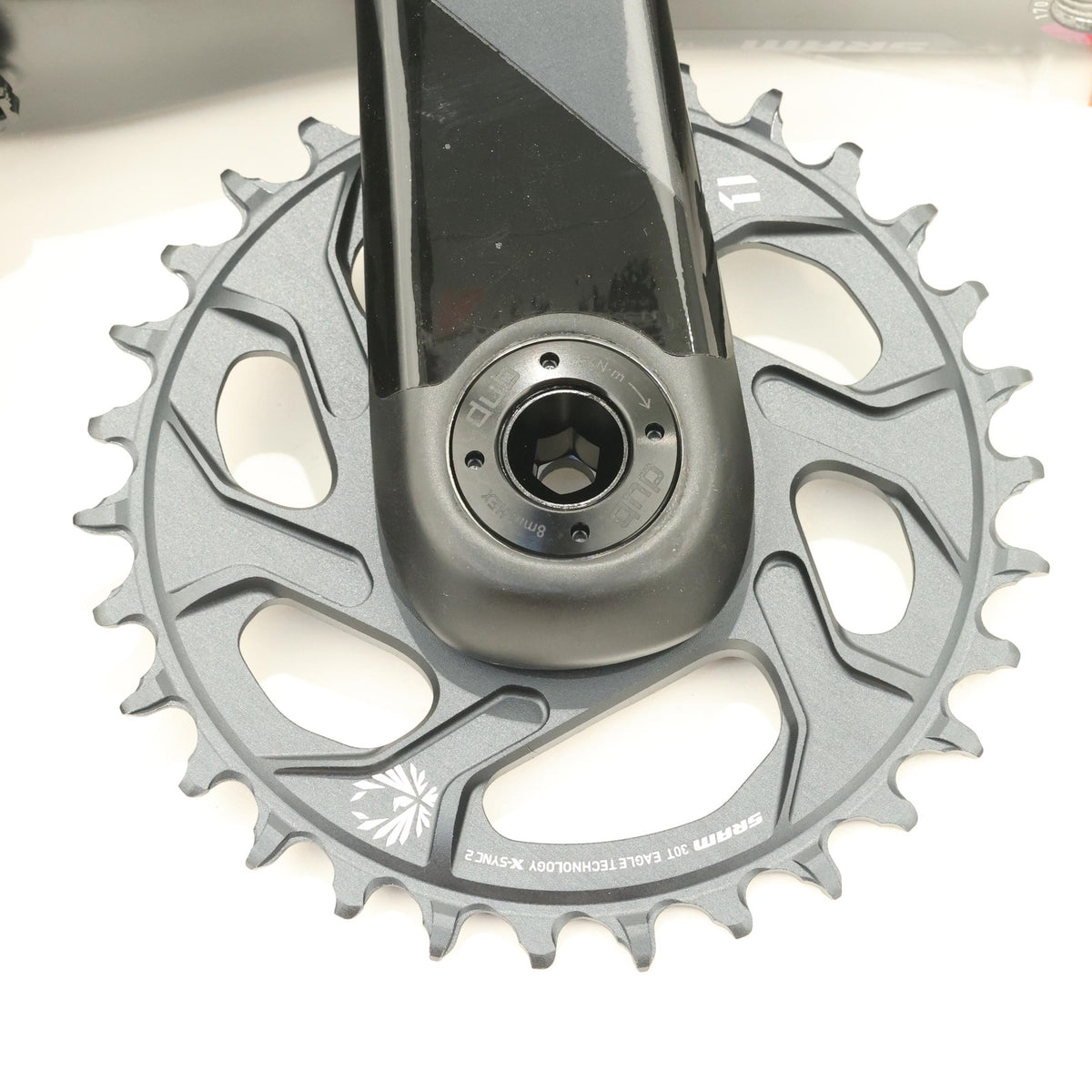 SRAM XX1 Eagle Carbon Crankset, DUB Wide, 175mm, 30T, Boost, 12-Speed, 55mm CL 4