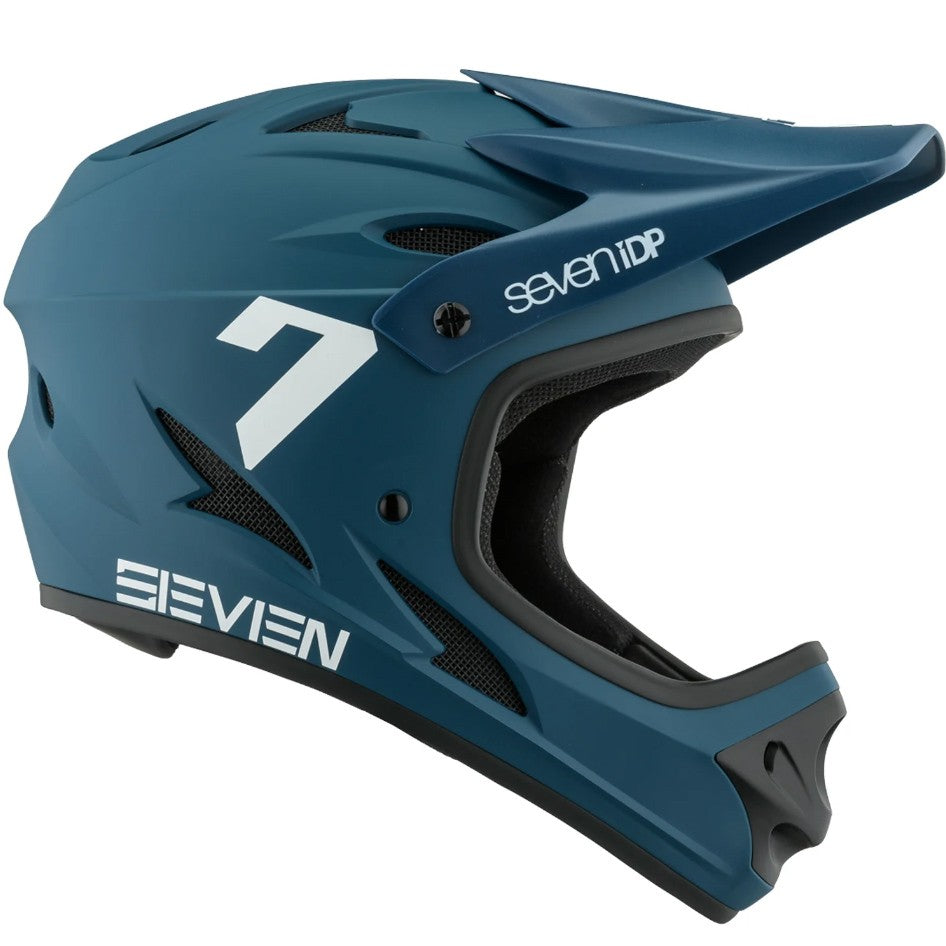 7iDP M-1 Full Face Helmet M 56-58cm Blue Lightweight ABS Shell 13 Vents 1