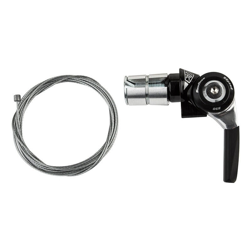 Sunrace SL-R96 Bar End Right Hand Shifter 9-Speed Index Black Silver 1