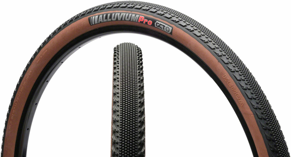 Kenda Alluvium Pro Tire 700x40c Tubeless Fold Black / Coffee Sidewall 120TPI GCT 1