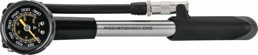 Topeak Pocket Shock Dxg W/Dial Gauge 360 Psi/24.8 Bar 1