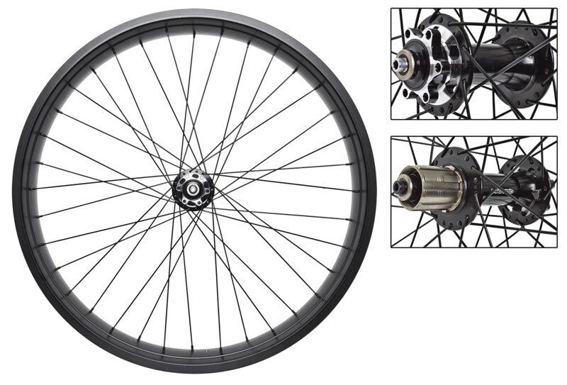 Weinmann DHL80 Fat Bike 26x4.0" Wheelset 36H Black 6-Bolt Disc Shi 8-10 sp 1