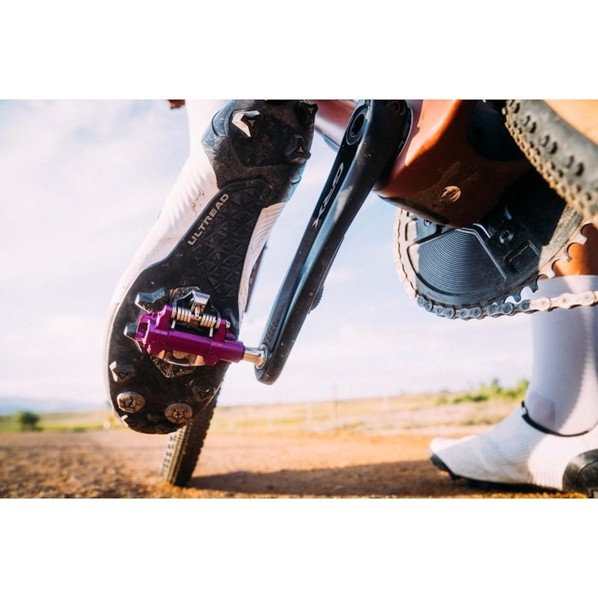 Wolf Tooth DEL Gravel Race Clipless Pedals Alloy Ultraviolet Purple, Shimano SPD 9