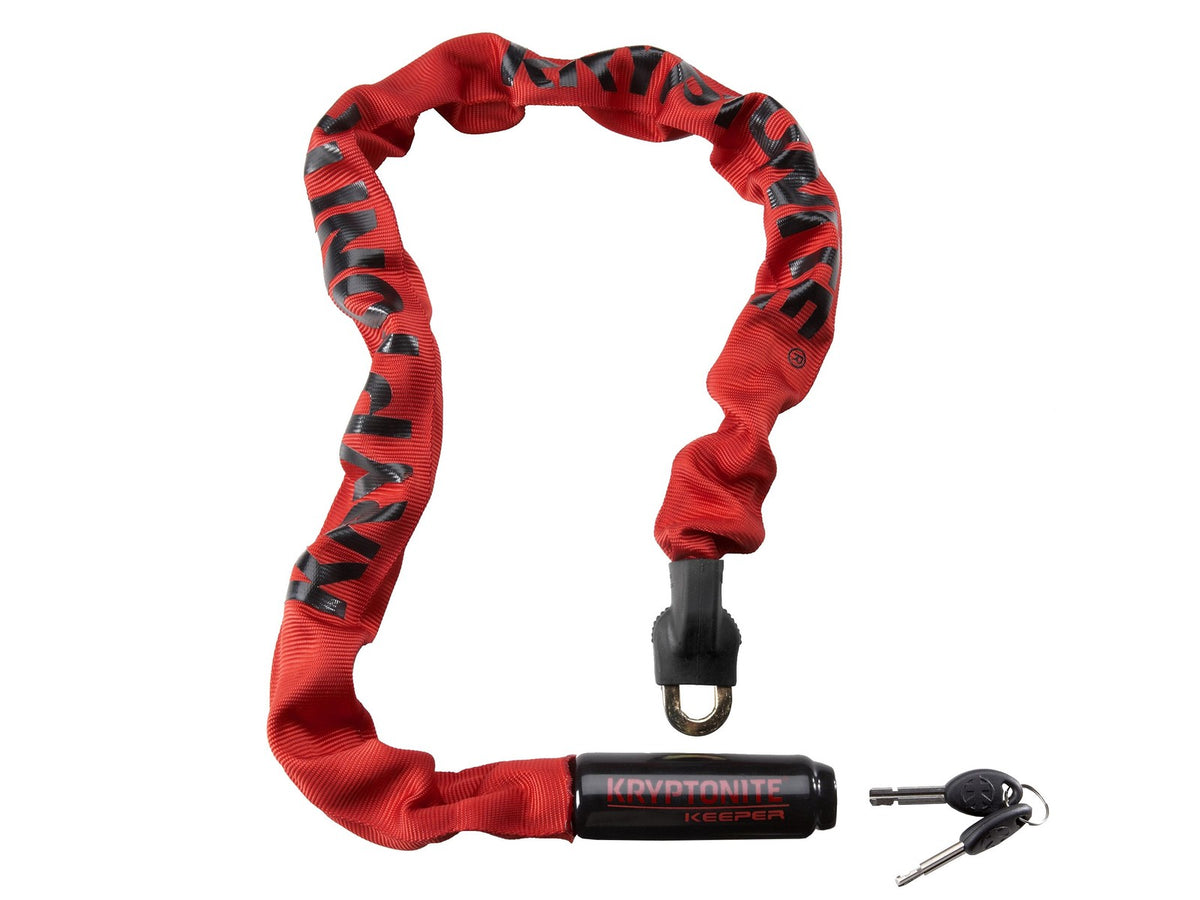 Kryptonite Keeper 785 Integrated Chain Lock 7mm x 85cm (33.5˝) Red 1