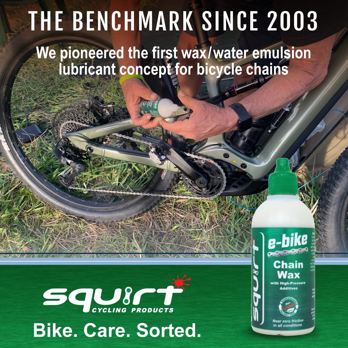 Squirt SQ-101 E-Bike Chain Wax Lubricant High-Pressure for Electric Bikes 500mL 8
