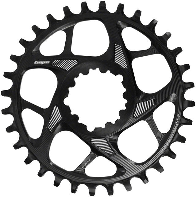 Hope Spiderless Retainer Chainring 30t SRAM DM 3mm Offset R22 Black 1
