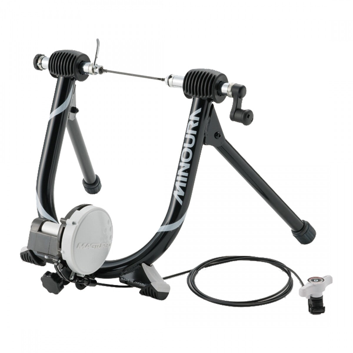 Minoura MagRide 60R Indoor Cycling Trainer TireDrive Remote Bk 1