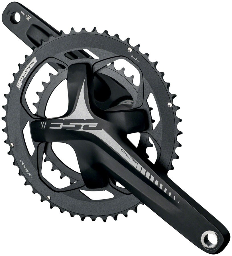 Full Speed Ahead Omega AGX Crankset - 165mm, 10/11-Speed, 30/46T, 120/90mm BCD, 1