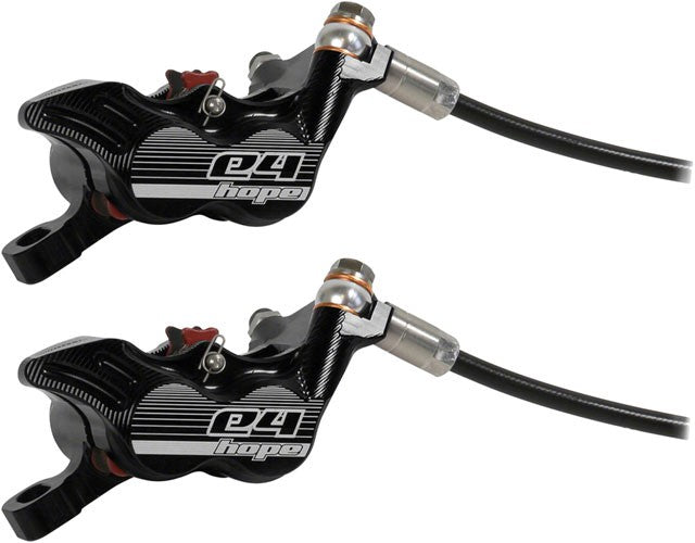 Hope Tech 3 E4 Duo Disc Brake/Lever Right Front & Rear Post Black 3