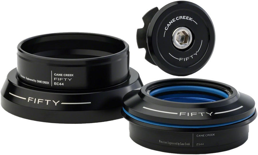 Cane Creek 50 Headset - ZS44/28.6/H8 Upper | EC44/30 Lower, Tapered, Black 1