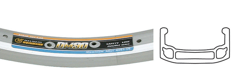 Weinmann DM30 Rim 24in (ISO 507x24) 36-Hole Drilling Non-Machined Sidewall 1
