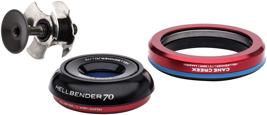 Cane Creek Hellbender 70 Lite Headset - IS42/28.6/H9|IS52/40 B, Tapered, Black 1
