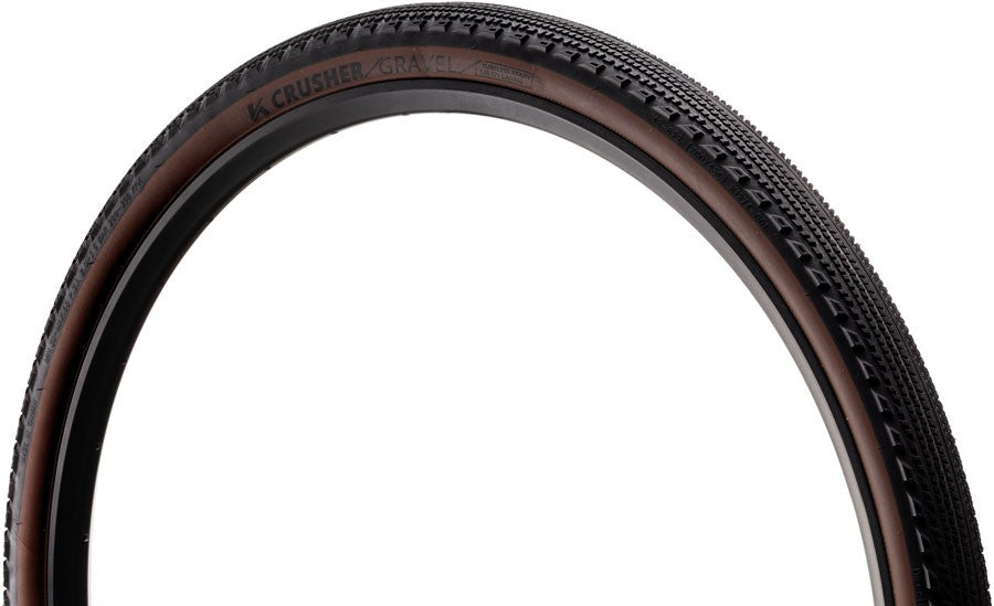 2 Pack Kenda Crusher 700x45 Tubeless Folding Gravel Tires Black/Coffee 2