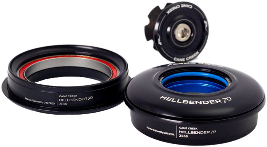 Cane Creek Hellbender 70 Headset ZS56/28.6 Upper ZS56/40 Lower Black 1
