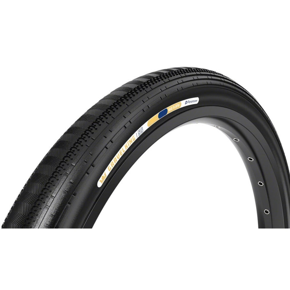 Panaracer GravelKing SS Tire 700x45 Tubeless Folding Black Semi-Slick 1