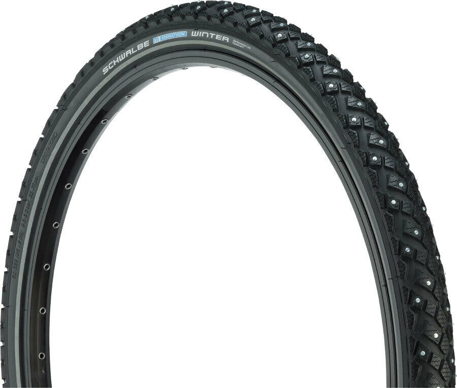 Schwalbe Marathon Winter Plus Tire - 26x1.75 Wire Black SmartGuard Winter 1