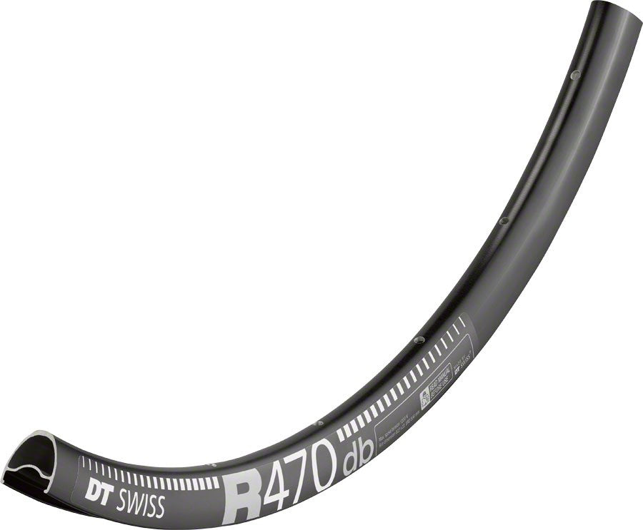 DT Swiss R 470 Rim - 700, Disc, Black, 24H 1