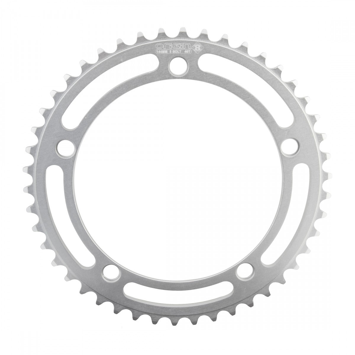 Origin8 Classic Single Speed Chainring 46T Single 144mm 5-bolt Silver 1