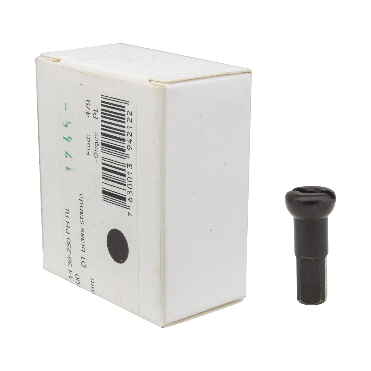 DT Swiss Pro Head Brass Nipples: 2.34 x 14mm, Black, Box of 100 1