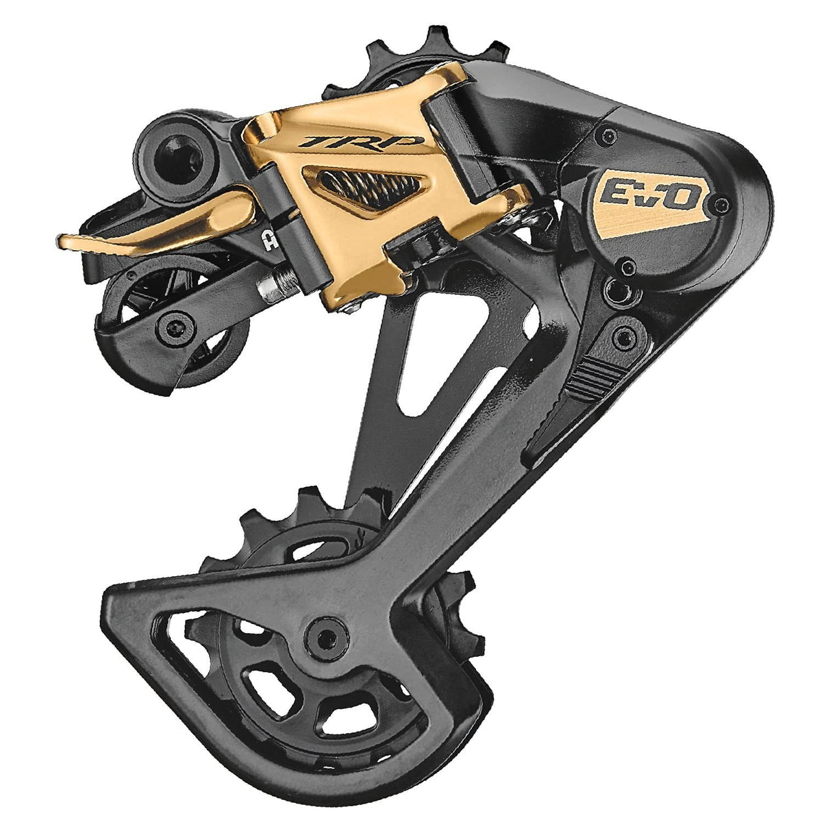 TRP EVO 12 Bicycle Deailleur with Hall Lock Lever Tech, Gold/Black 1