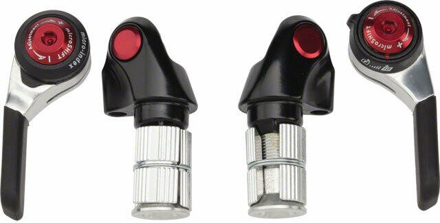 microSHIFT Bar End Shifter Set 10-Speed Road Double/Triple Shimano 1