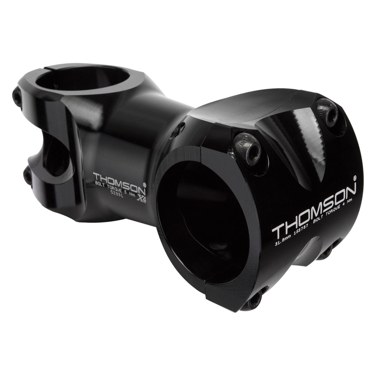 Thomson X4 Mountain Stem 31.8mm Clamp 70mm Length 0-degree Rise Black 1