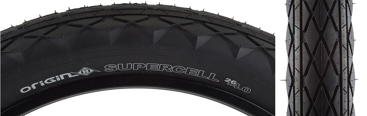 Origin-8 Supercell Tire 26x4.0 Black 30 TPI Wire Clincher 1