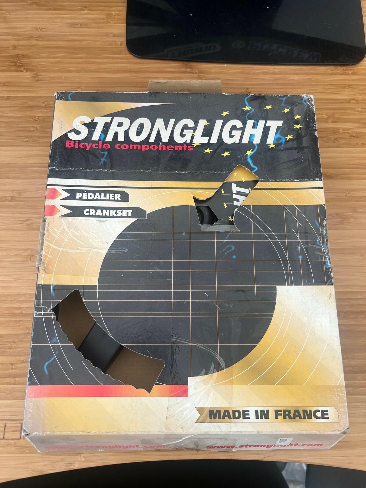 Storage-Worn Unused Stronglight Pedaler Crankset 175mm 32t 8