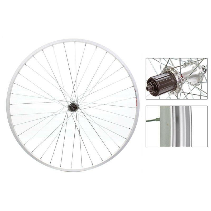 Weinmann 519 Hybrid 700c Alloy Rear Wheel Shimano 8-10 Speed Commuter Bike 1