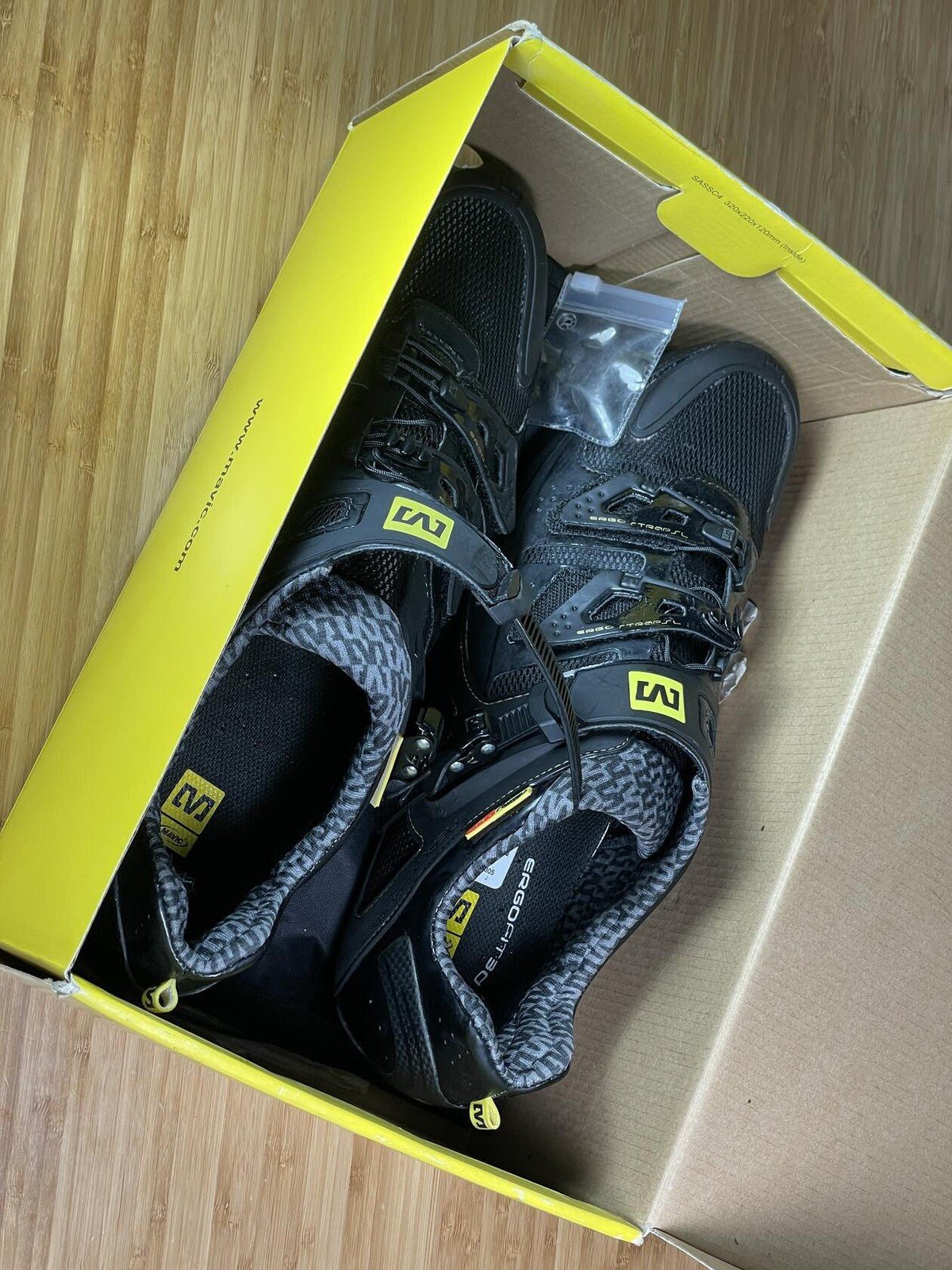 NOS Mavic SSC Zxellium Ultimate Road Bike Shoes 12.5 US 47-1/3 EU - BLACK 9