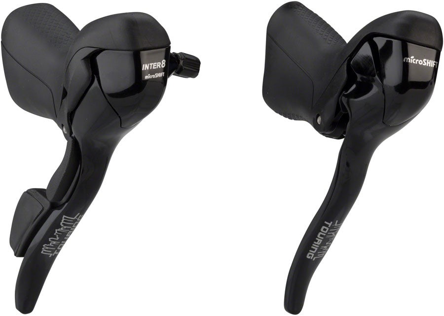 microSHIFT Internal Gear Drop Bar Shifter Set, Shimano Alfine 8 Compatible 1