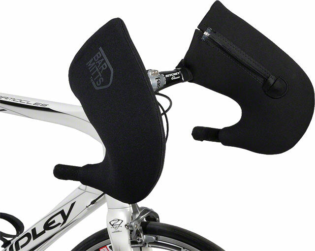 Bar Mitts Road Pogie Handlebar Mittens: Externally Routed Shimano Medium Black 1
