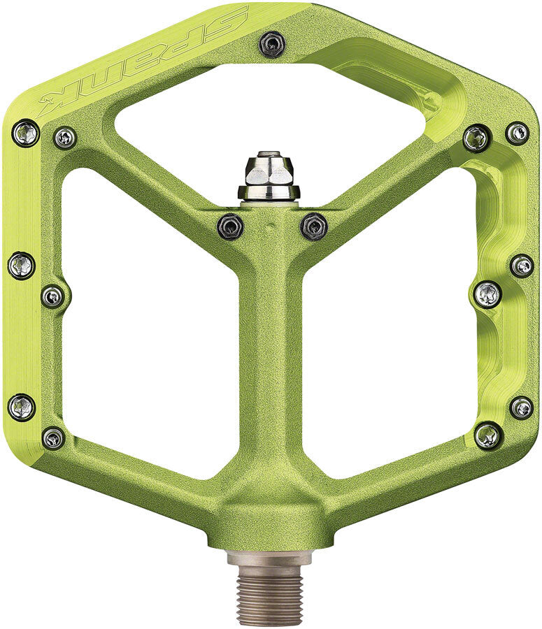 Spank Oozy Pedals - Platform Aluminum 9/16" Green 2
