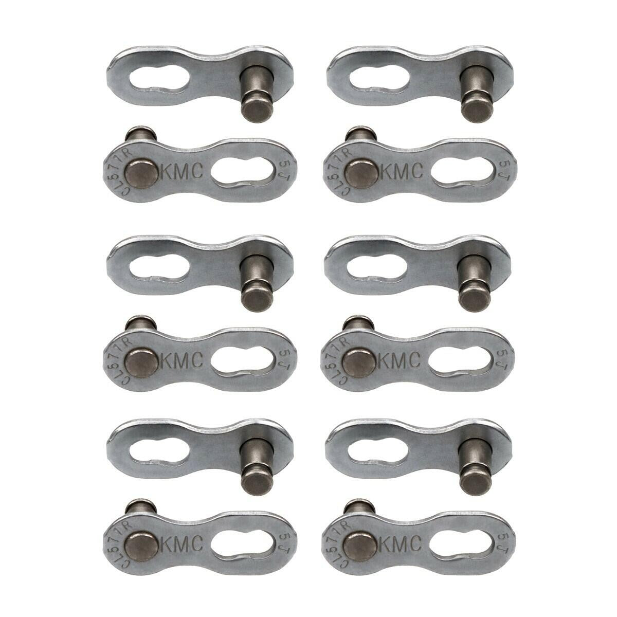 KMC MissingLink II Chain Connecting Link 7.1mm for 7/8 Speed - Silver, Card of 6 2