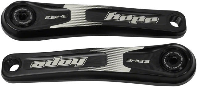 Hope Ebike Crank Arm Set - 155mm, ISIS, Specialized Offset, Black 1