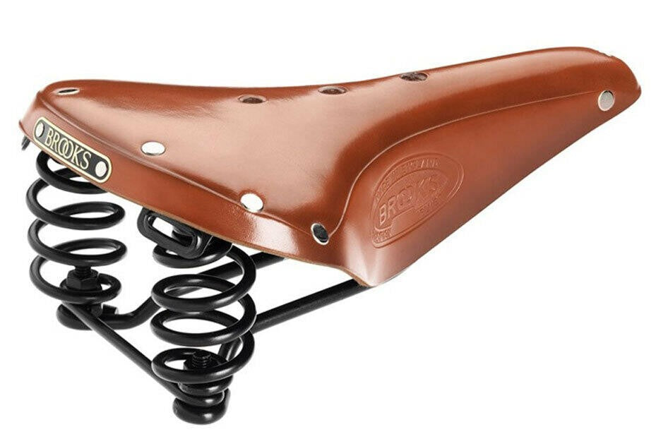 Brooks Flyer Bicycle Saddle HONEY Leather Steel Rivets 1