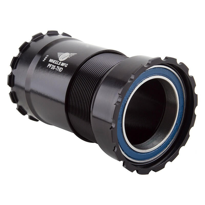 Wheels Manufacturing PressFit30 Bottom Bracket Pressfit 30 Blk Thread Together 1