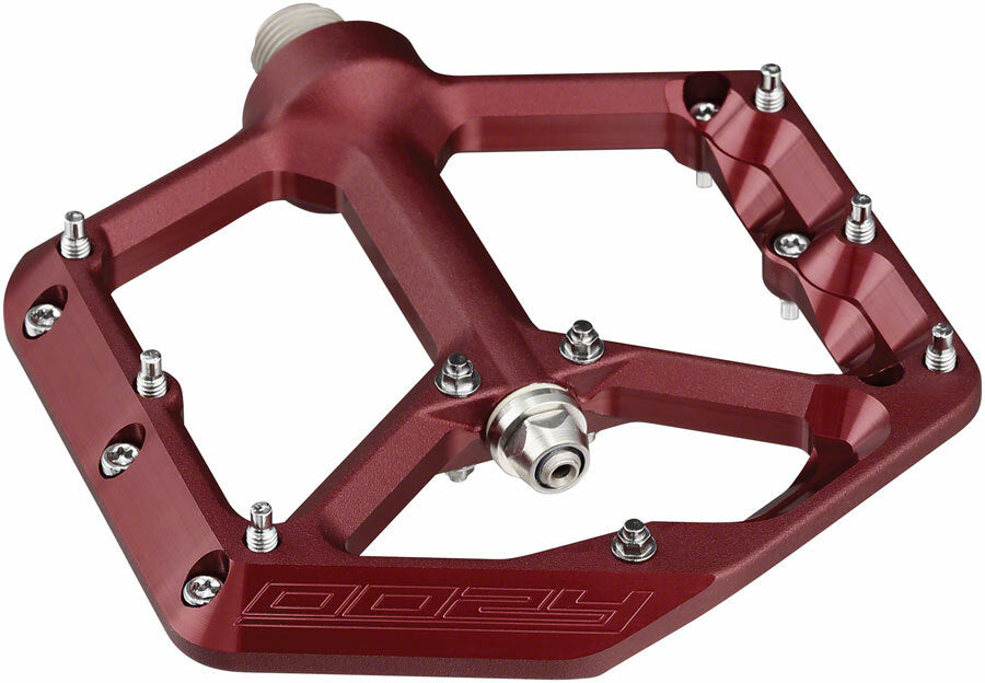 Spank Oozy Pedals - Platform, Aluminum, 9/16", Red 1