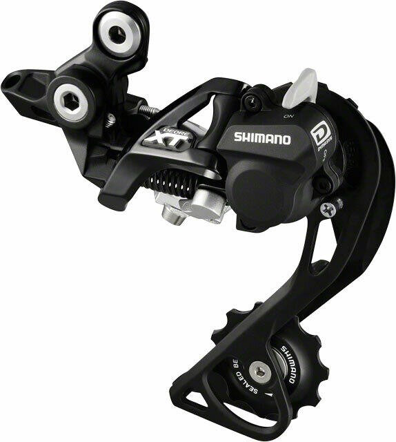 Shimano XT M786-GS 10-Speed Medium Cage Shadow Plus Rear Derailleur Black 1
