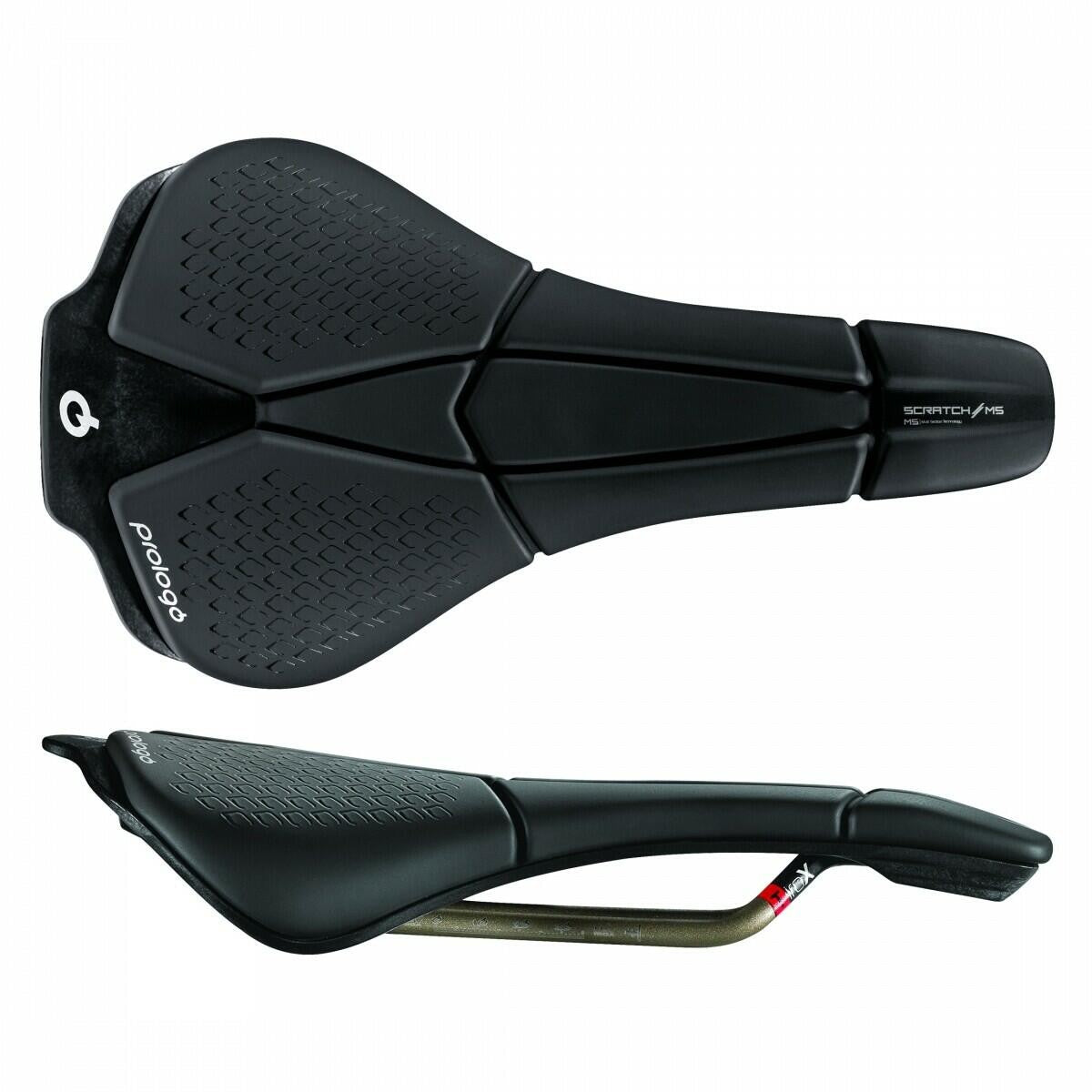 Prologo Scratch M5 140mm Tirox Rail Saddle Black Road Mountain Cross Gravel Bike 1